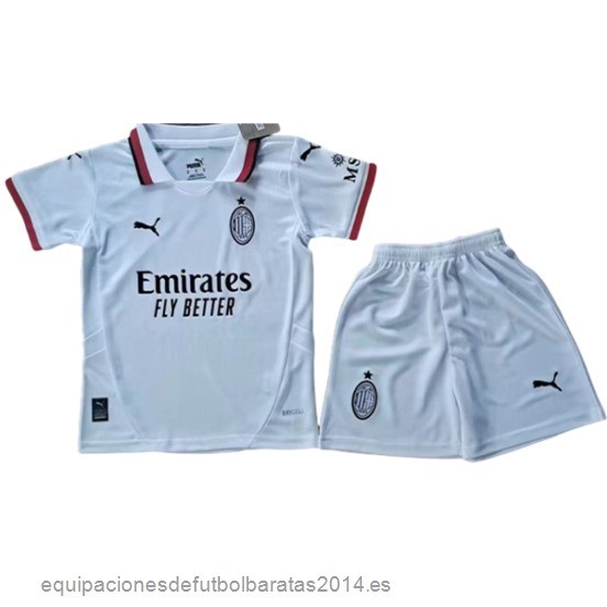 Nuevo 2ª Conjunto De Niños AC Milan 24/25 Blanco Baratas